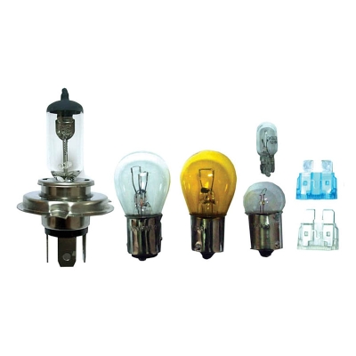 Комплект 5 крушки за автомобил с 2 предпазителя Auto Practic 52302 - 12 V / 60 - 55 W / H4