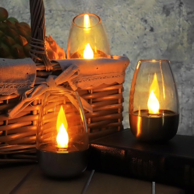 LED соларен свещник Glowly Lightex