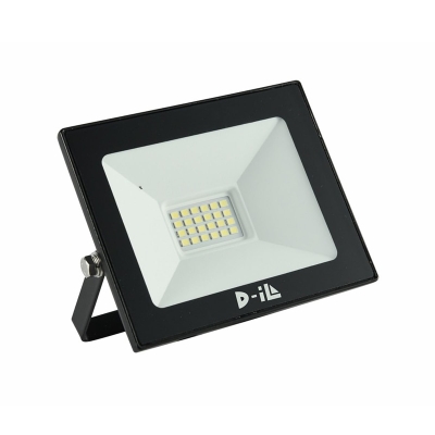 LED прожектор D-iL серия \"А\" SKU80601 - черен / IP65 / 6 000 K / 2 100 lm / 20 W