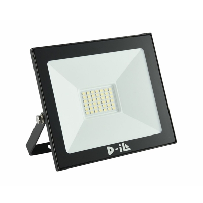 LED прожектор D-iL серия \"А\" SKU80602 - черен / IP65 / 6 000 K / 3 350 lm / 30 W