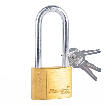 Месингов катинар със стоманено удължено ухо Rarlux Lock - 50 мм