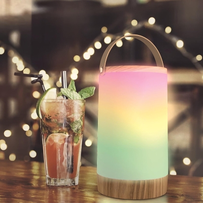 Преносима настолна лампа с USB зареждане AVIDE RGB+W и 4 функции