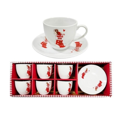 Коледен сервиз за кафе Gifts - 12 части