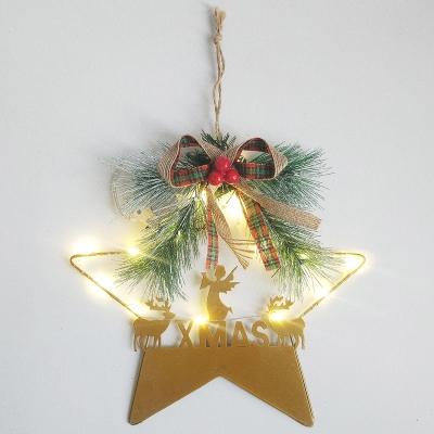 Светеща коледна украса за прозорец- Звезда