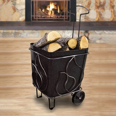 Метална количка за дърва с две колела - ПЛАМЪК