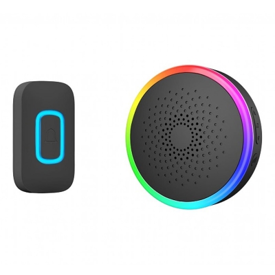 Безжичен звънец с батерии RL-3996 DC - ЧЕРЕН