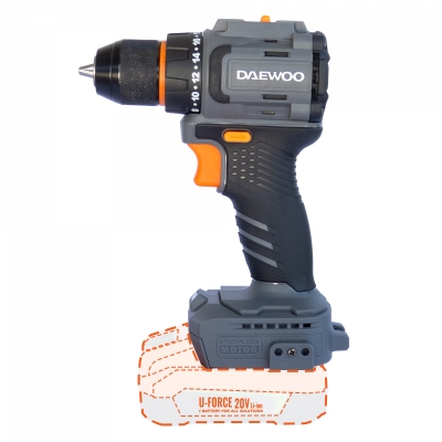 Акумулаторна безчеткова бормашина U-FORCE  20V Li-ion DAEWOO