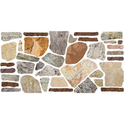 Декоративен UV панел FIX-COAT 2018-06 / 2 × 50 × 100 см - СВЕТЪЛ КАМЪК