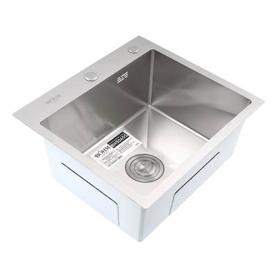 Кухненска мивка от неръждаема стомана с цвят Satin BÖHM  BH5045S - SUS304 / 500 × 450 × 215 мм