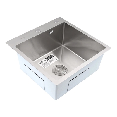 Кухненска мивка от неръждаема стомана с цвят Satin BÖHM  BH5050S - SUS304 / 500 × 500 × 215 мм