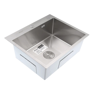 Кухненска мивка от неръждаема стомана с цвят Satin BÖHM BH6050S - SUS304 / 600 × 500 × 215 мм