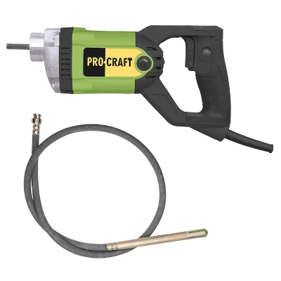 Вибратор за бетон PROCRAFT CV1200 - 1 200 W / вал 1,5 м / 35 мм / 5 600 rpm