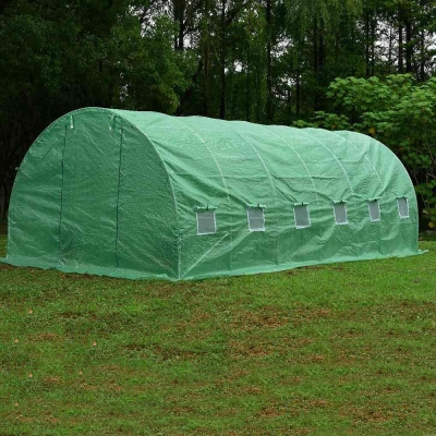 Покривало за тунелна оранжерия с две врати - 6 х 3 х 2 м