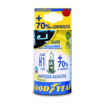 12V / 55W / H1 + 70 % Silver GOOD YEAR