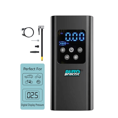 Акумулаторен компресор за гуми с LED дисплей и вградена батерия Auto Practic