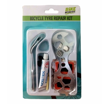 Комплект инструменти за ремонт и поправка на спукана гума на велосипед BIKE Practic 5287