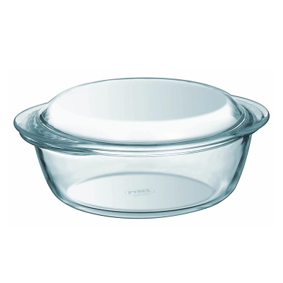Термоустойчива тенджера с капак PYREX Multi Usage 4 в 1 кръг - 3 литра