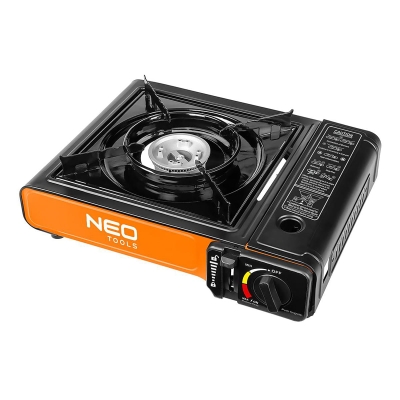 Преносим туристически газов котлон за къмпинг NEO Tools 20-050 с пластмасово куфарче