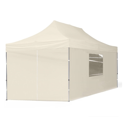 Страница за шатра от полиестер без прозорци De\'HOME FC-004B в бежов цвят - 3 × 3 метра