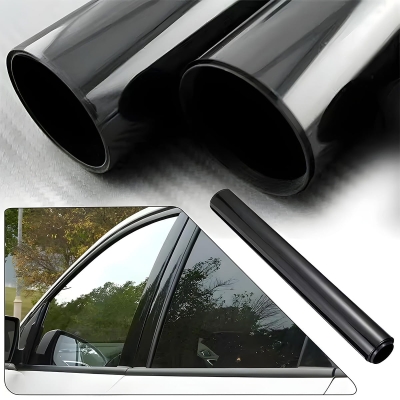 Фолио за затъмняване на автомобилни стъкла PAOLO серия ECO BK05 Super Dark Black 62134 – 50 см × 3 м, 5%