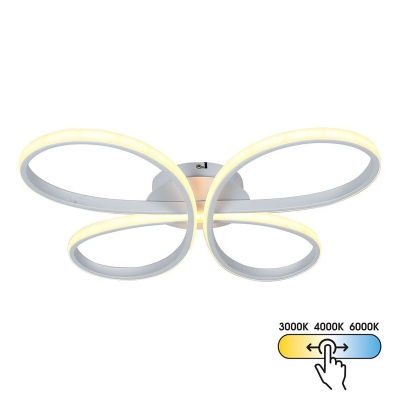 LED плафон Vivalux BUTTERFLY-C със CCT смяна на цветната температура - 37 W / БЯЛ