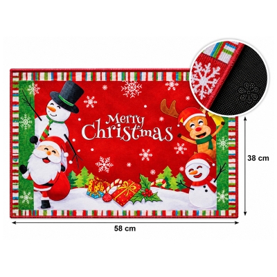 Коледна постелка Merry Christmas Red