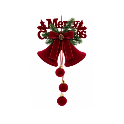 Кадифена Коледна декорация Christmas bells