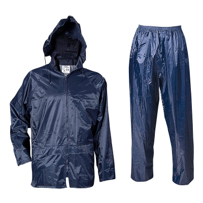 Полиестерен влагозащитен костюм с PVC покритие CARINA 40202001 - СИН