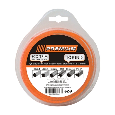 Корда за електрически тример Premium - 1,2 мм / КРЪГ