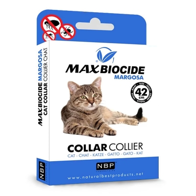 Противопаразитна каишка за котка NBP Max Biocide Margosa - 42 см