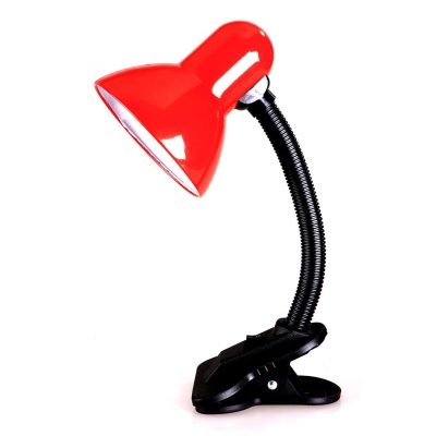 Настолна лампа с щипка LIGHTEX Varna Desonia E27 - ЧЕРВЕНА