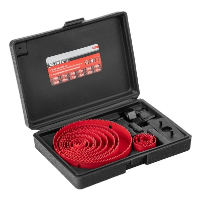 Комплект боркорони за дърво MTX 704729 - 16 части / Ø 19 - 127 мм