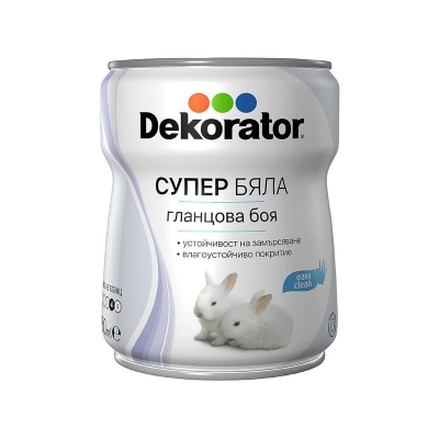 Супер бяла гланцова боя Decorator - 650 мл