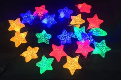 LED Коледни лампички Звезди
