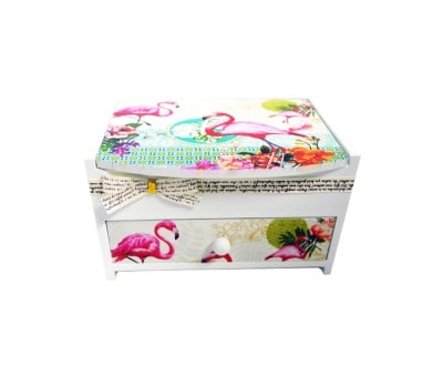 Кутия за бижута Фламинго