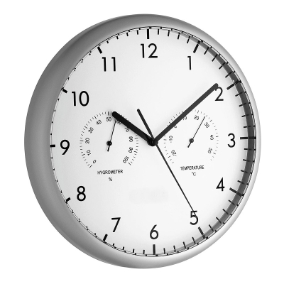 Стенен часовник с термометър и хигрометър