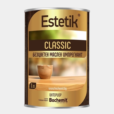 Безцветен маслен импрегнант BOCHEMIT Estetik Classic - 1 литър