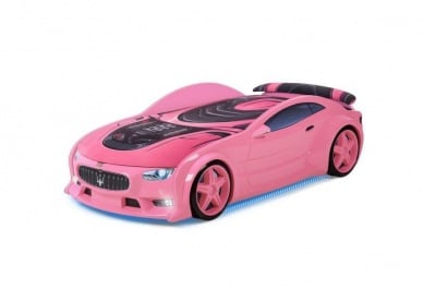 mazeratiСветещо 3D легло - кола розово Мазерати Neo + матрак