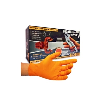 Ръкавици от нитрил - оранжеви 100 бр. XL GRIPPER