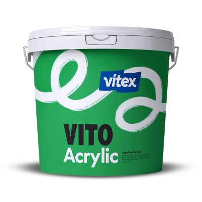 Премиум фасадна акрилна боя Vitex VITO Acrylic - БЯЛ цвят