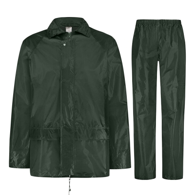 Полиестерен защитен костюм с PVC покритие - ЗЕЛЕН