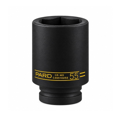 Удължена ударна кована шестостенна вложка PARD C46510055 - 3/4\", 55 мм, Cr-Mo