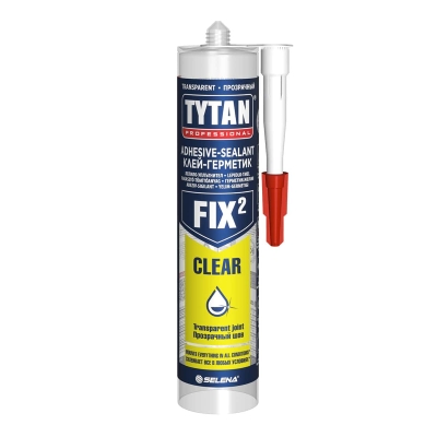 Монтажно хибридно лепило уплътнител TYTAN Professional Fix² CLEAR MS - 290 мл