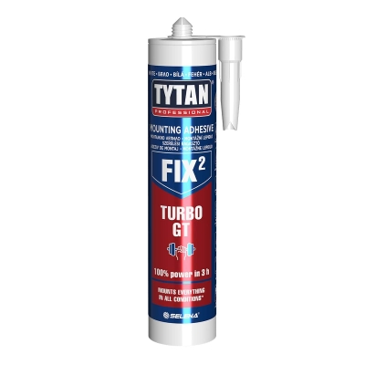 Бързо монтажно хибридно лепило TYTAN Professional Fix² TURBO GT - 290 мл