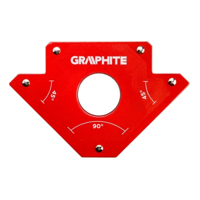 Заваръчен магнитен ъгъл GRAPHITE - 122 х 190 х 25 мм