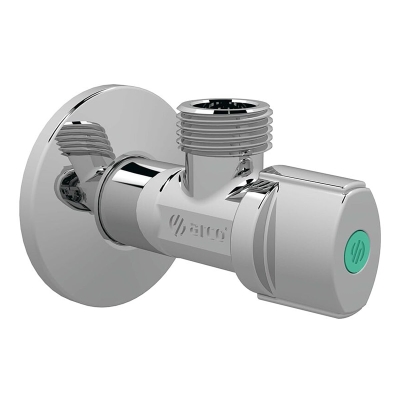 Ъглов спирателен кран за бойлер ARCO A-80 с X-Flow Thermo Anti Calc - 1/2" × 1/2"