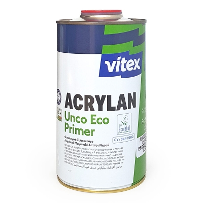 Екологичен силиконов микронизиран акрилен грунд на водна основа VITEX Acrylan Unco Eco Primer - 1 литър