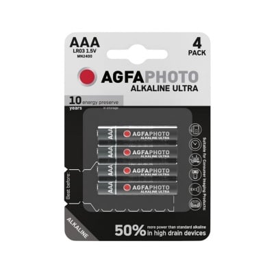 Батерия AGFAPHOTO Alkaline Ultra LR03 / 1.5 V - 4 броя