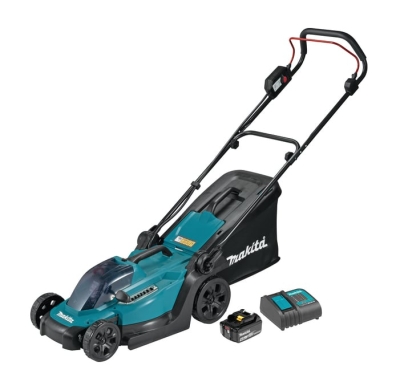 Акумулаторна косачка DLM330SM Makita с батерия , зарядно и функция мулчиране