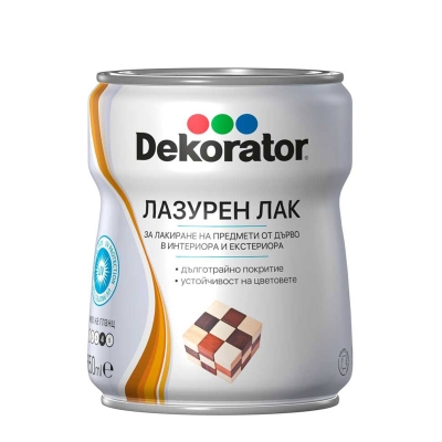 Лазурен лак за дърво Dekorator Life Style 650 мл